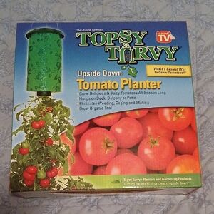 Green Upside Down Tomato Planter